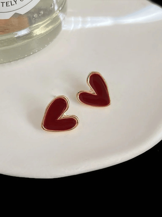 Reina Heart Studs