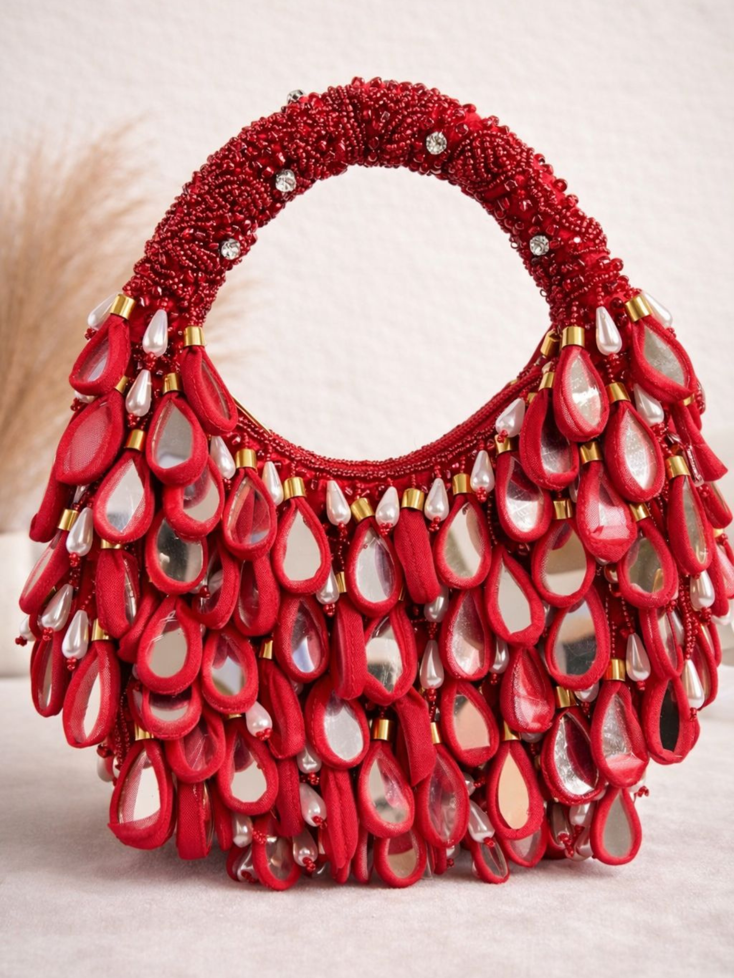 Jewel Drop Mirror Bag