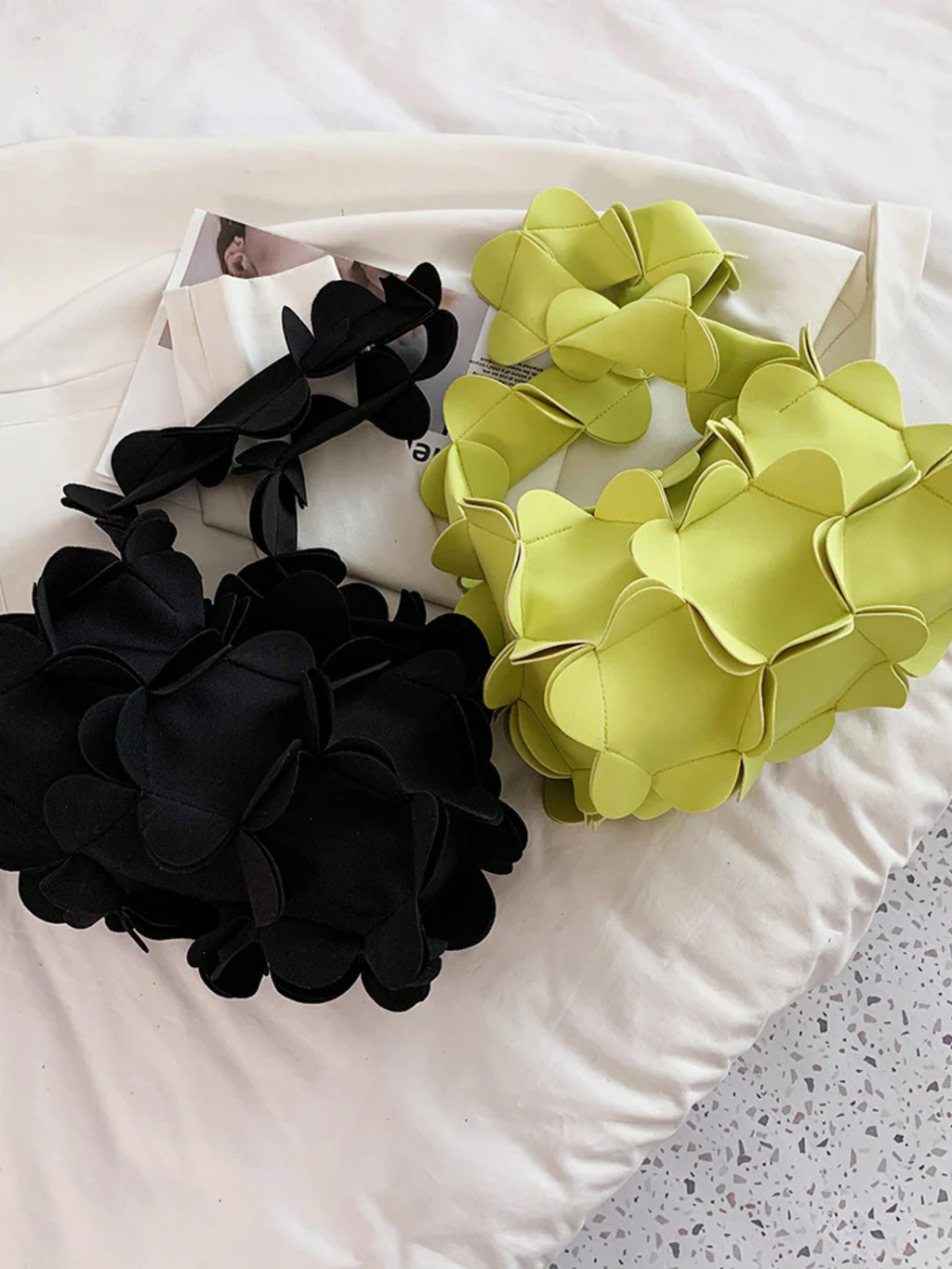 Lime Petal Bloom Bag