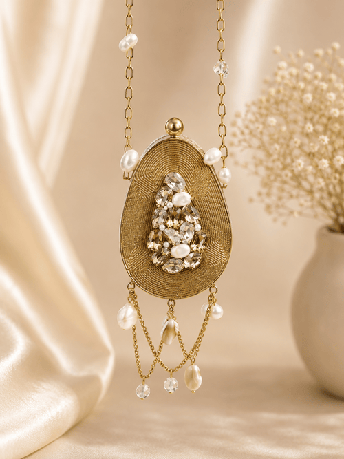 Aura Oval Mini Clutch