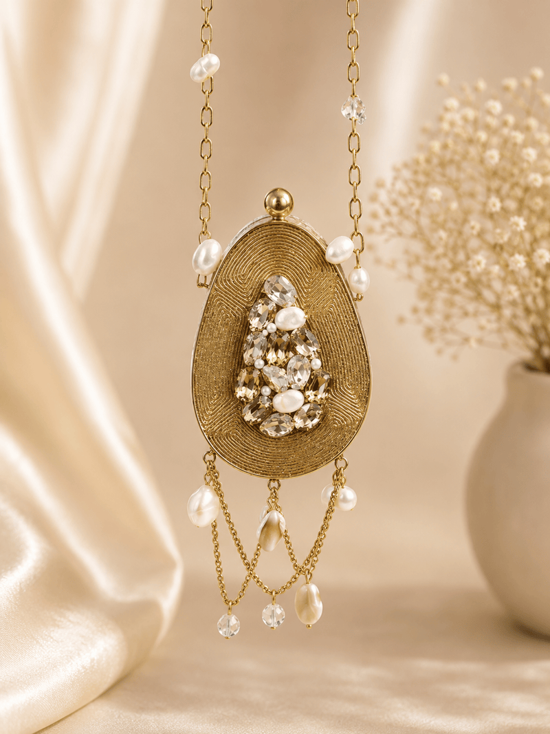 Aura Oval Mini Clutch
