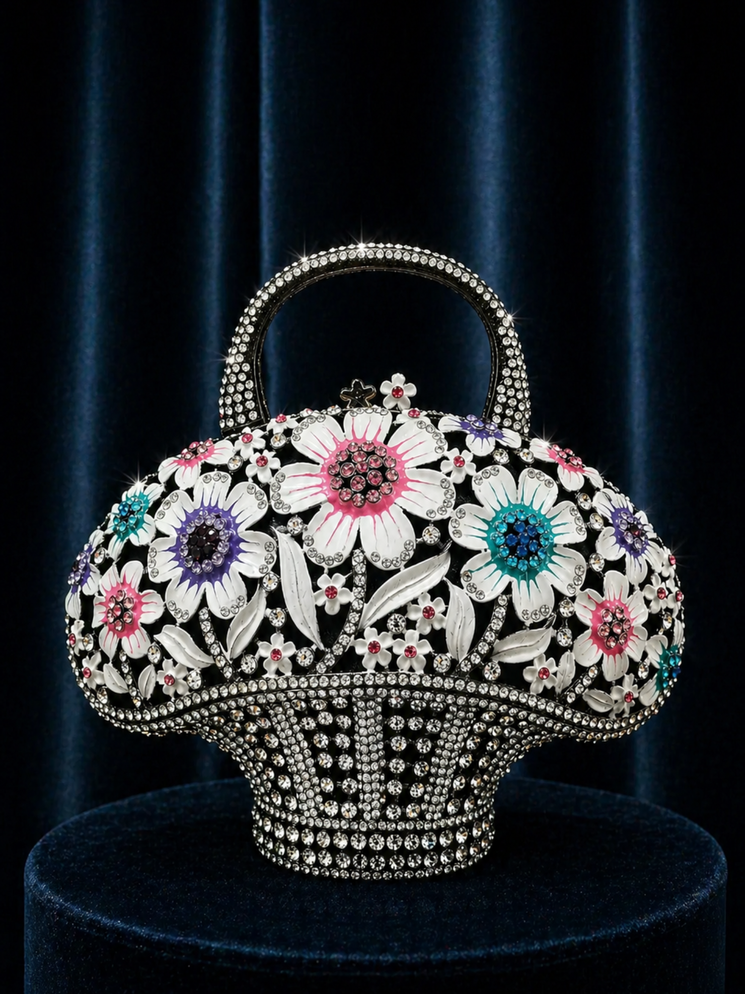 Basket Crystal Clutch