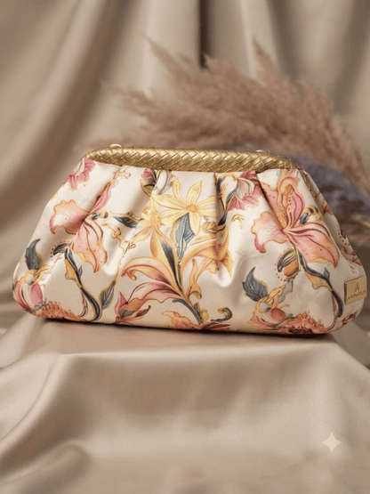 Floral Elegance Printed Batua Bag