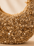 Golden Crescent Pearl Bag