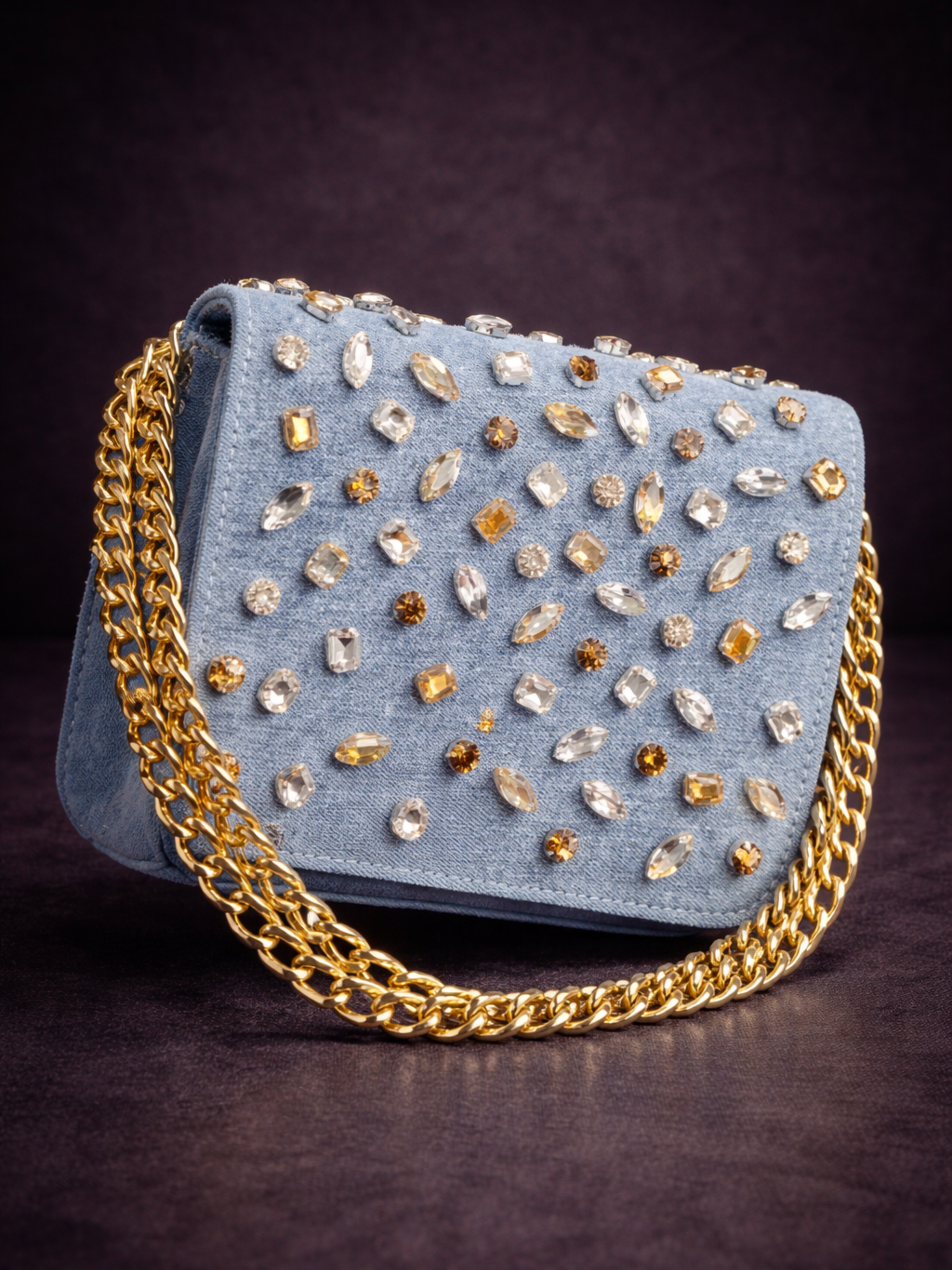 Crystal Flap Bag