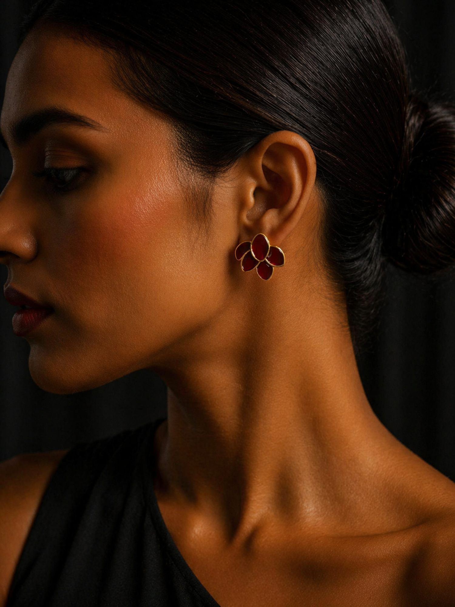 Petal Glow Stud Earrings