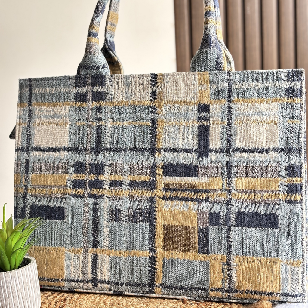 Pastel Denim Large Tote