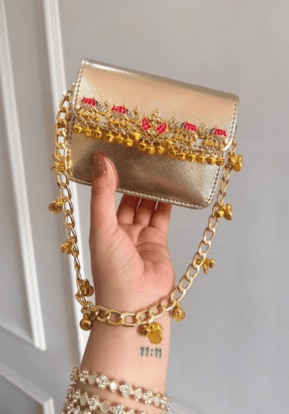 Royal Elephant Metallic Mini Bag