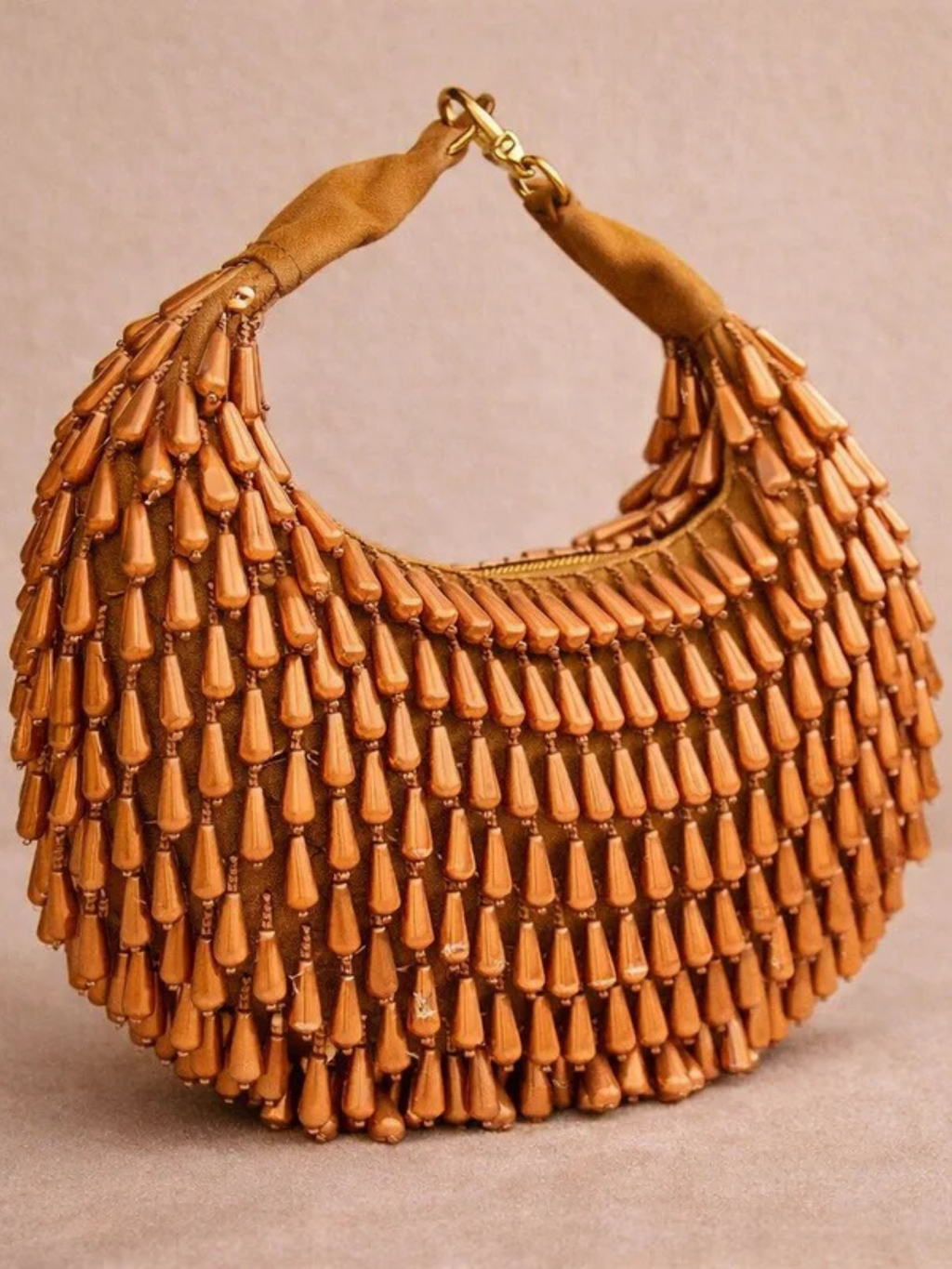Amber Drop Crescent Bag