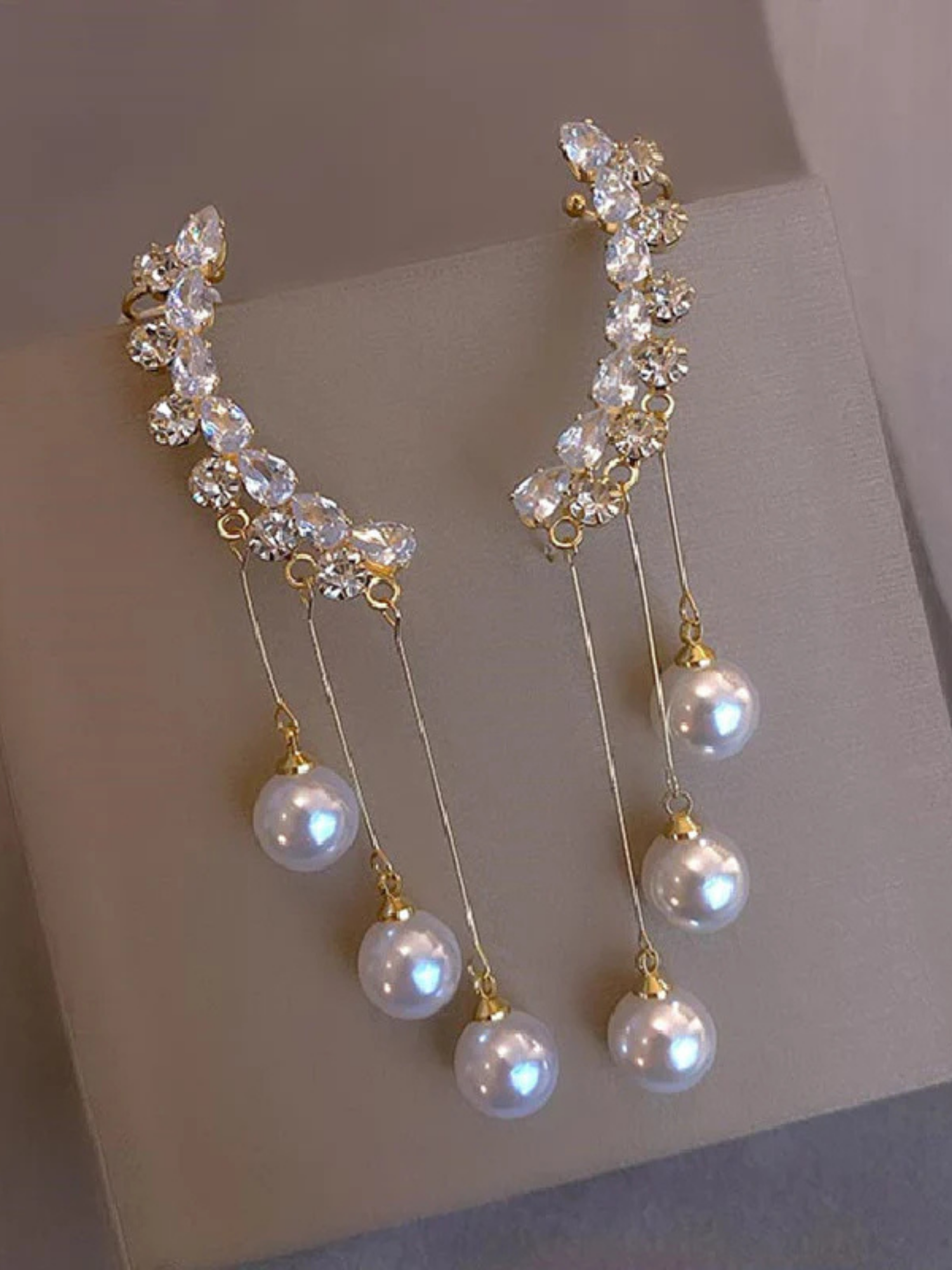 Celeste Pearl Cascade Earrings