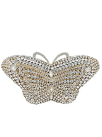 Butterfly Bloom Crystal Clutch