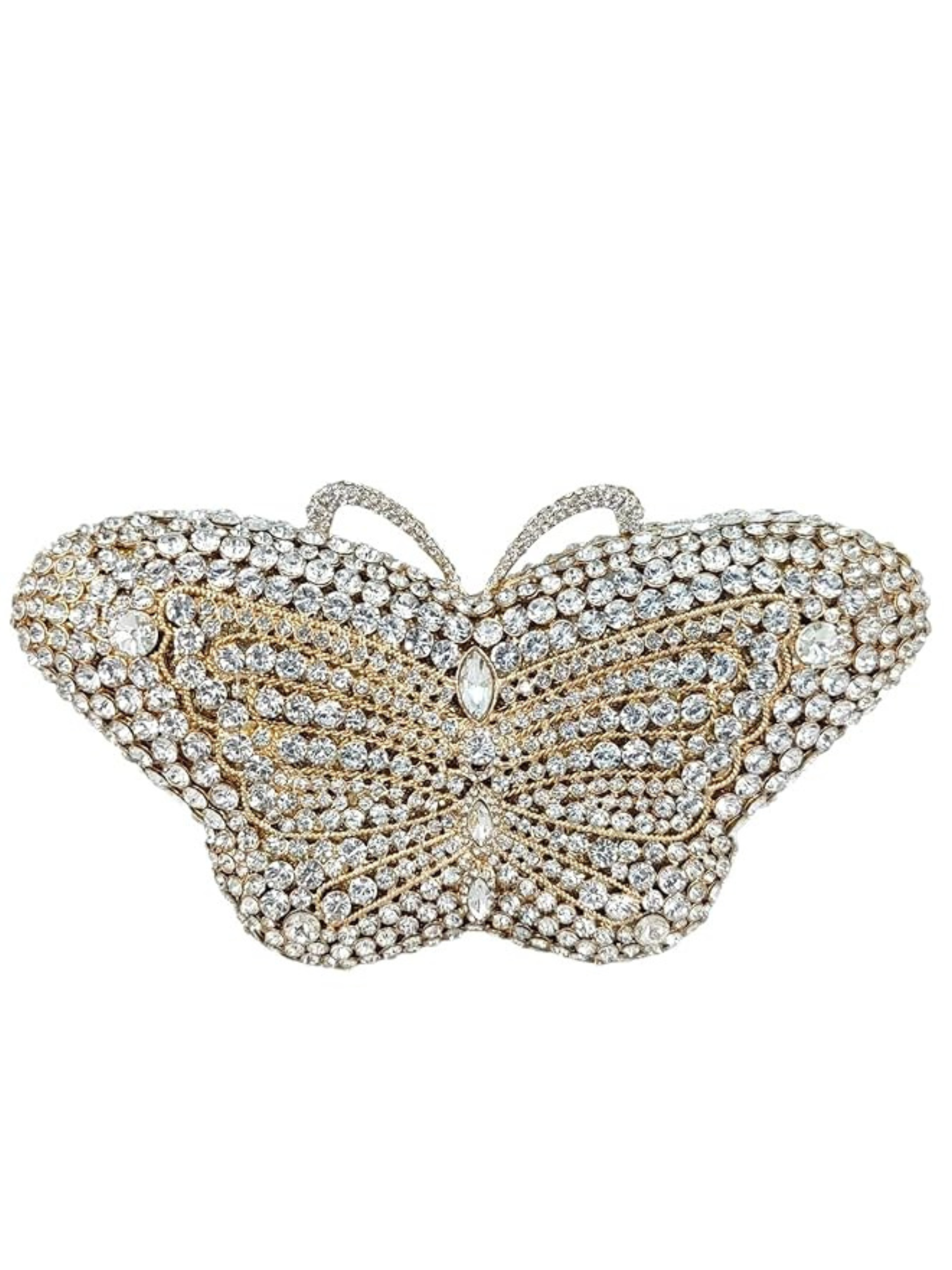 Butterfly Bloom Crystal Clutch