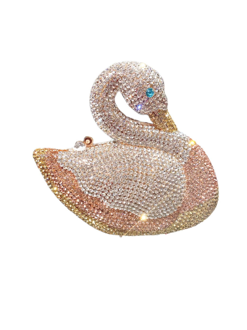 Celeste Swan Crystal Bag