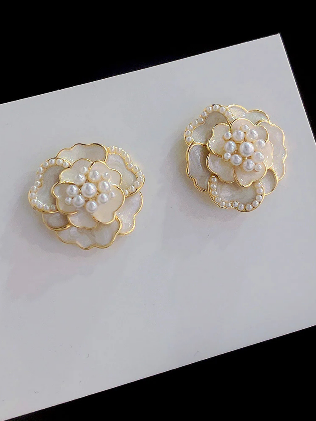 Pearl Bloom Stud Earrings