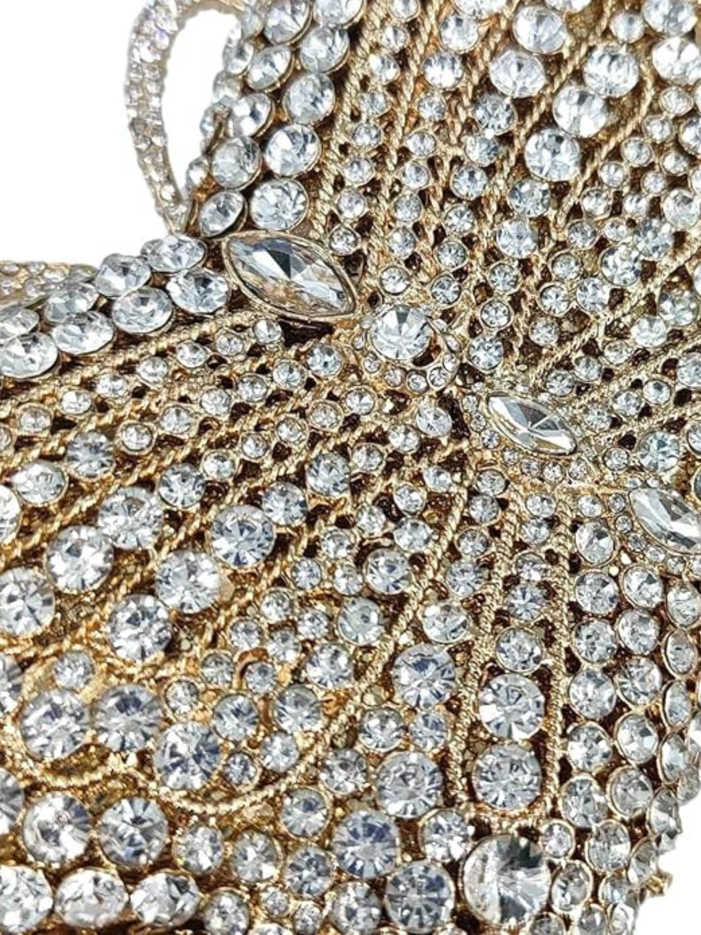 Butterfly Bloom Crystal Clutch