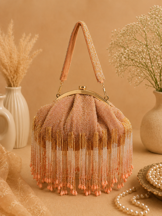 Ethereal Glow Brooch clutch