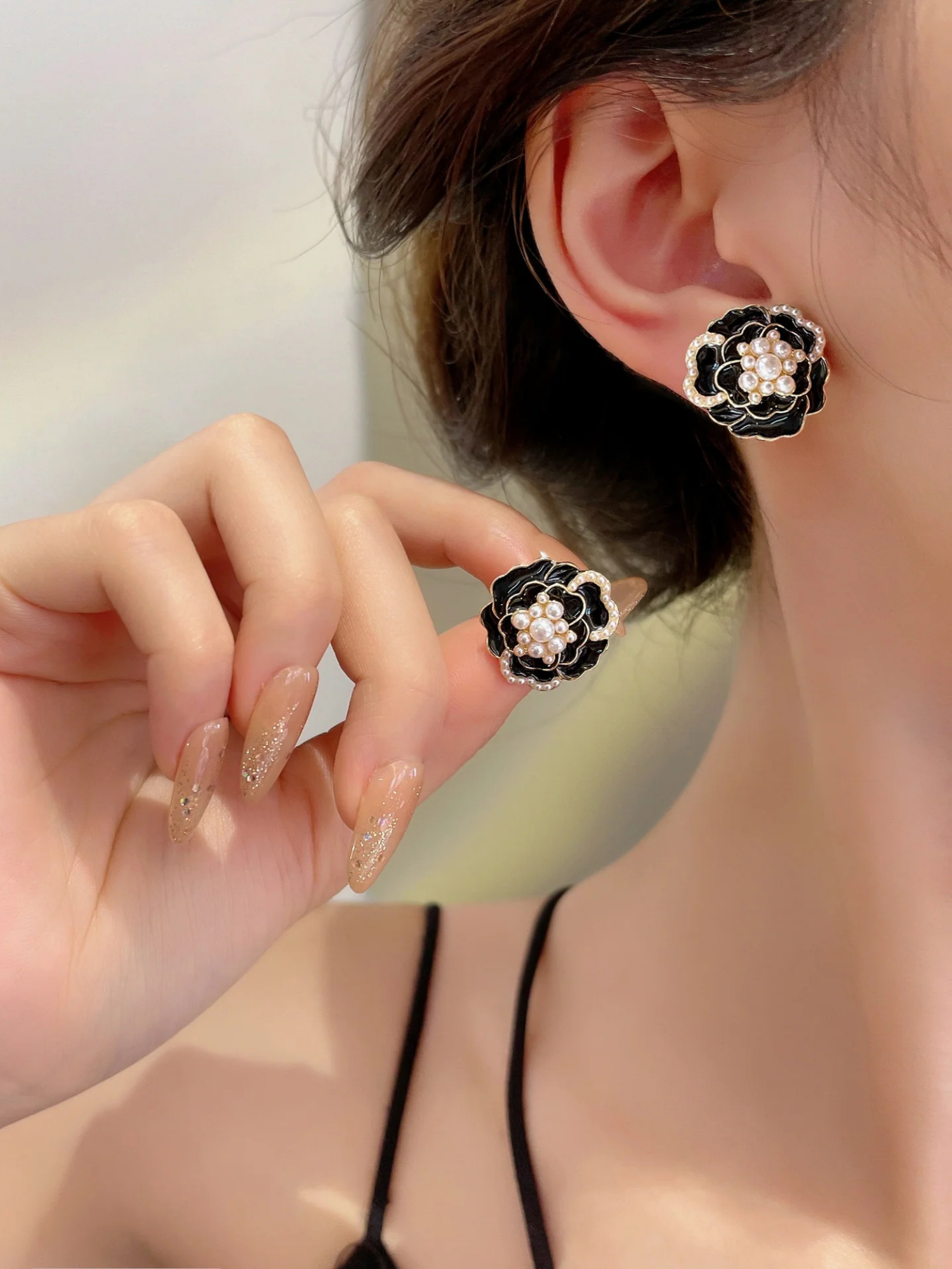 Pearl Bloom Stud Earrings