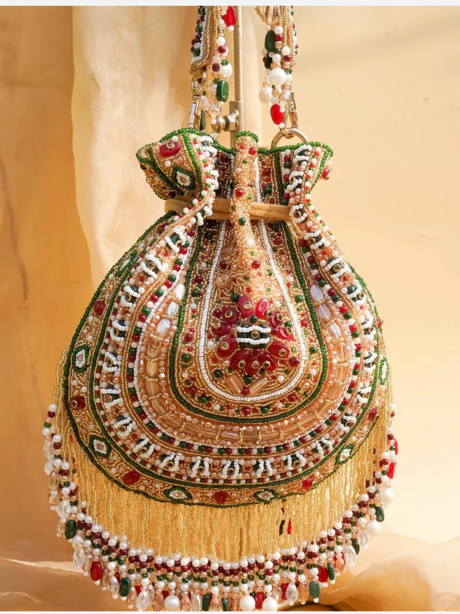 Royal Rajwadi Beaded Potli Bag