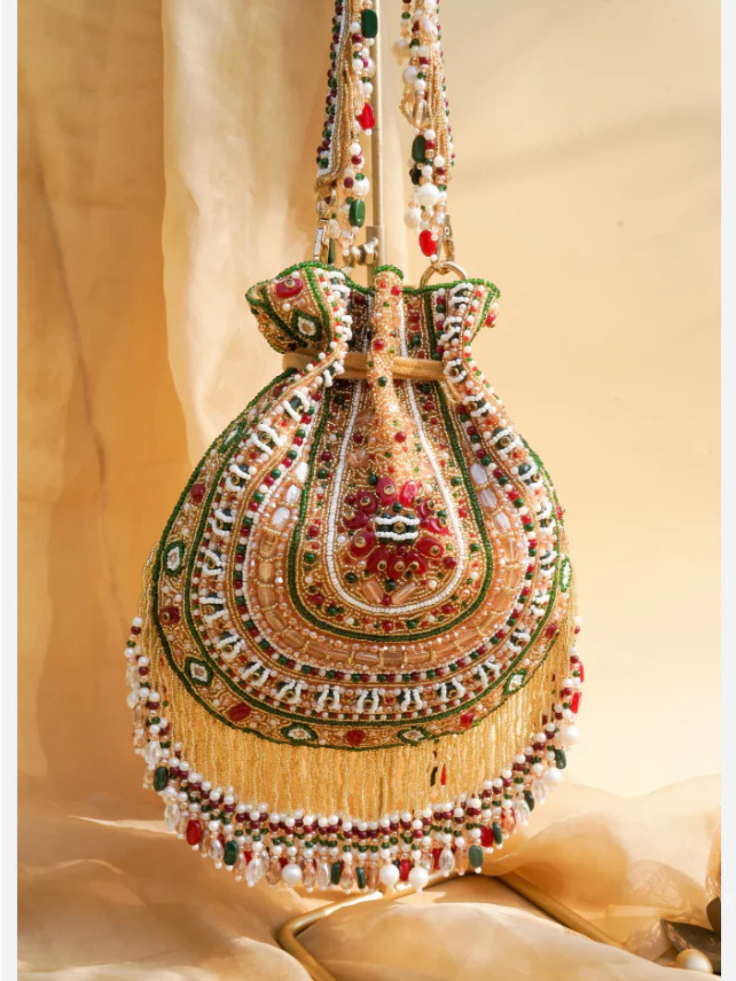 Royal Rajwadi Beaded Potli Bag