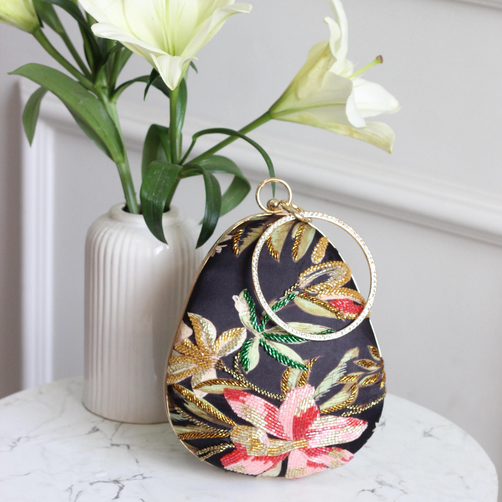 Garden Muse Embroidered Clutch