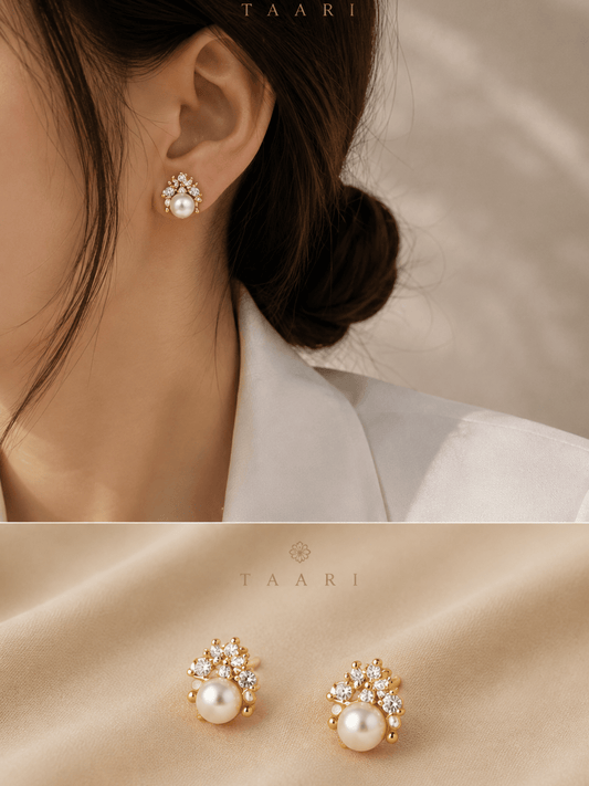 Bumble Pearl Earrings