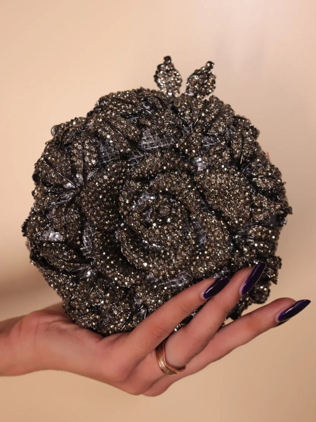Opulent Bloom Crystal Bag