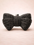 Velvet Bow Crystal Clutch