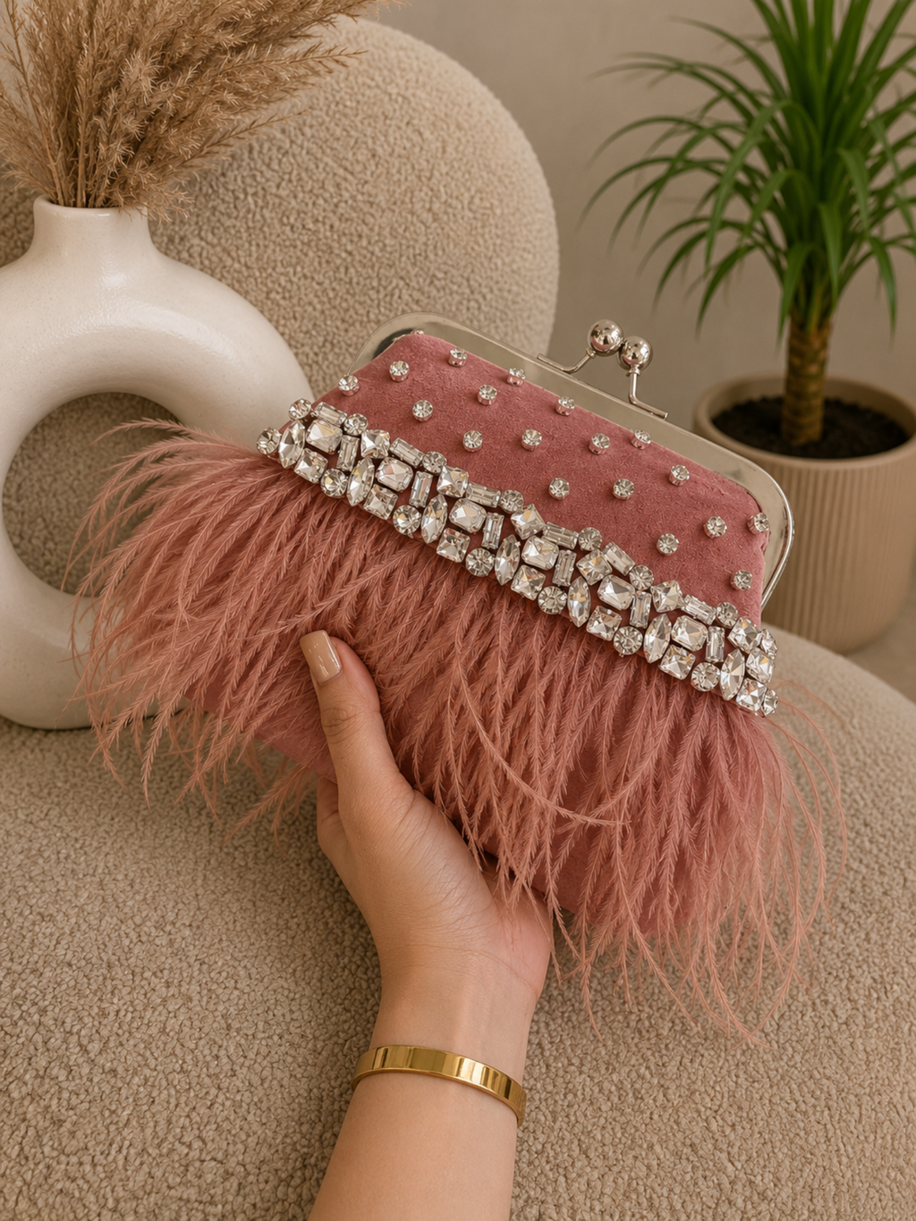 Feather Whisper Clutch