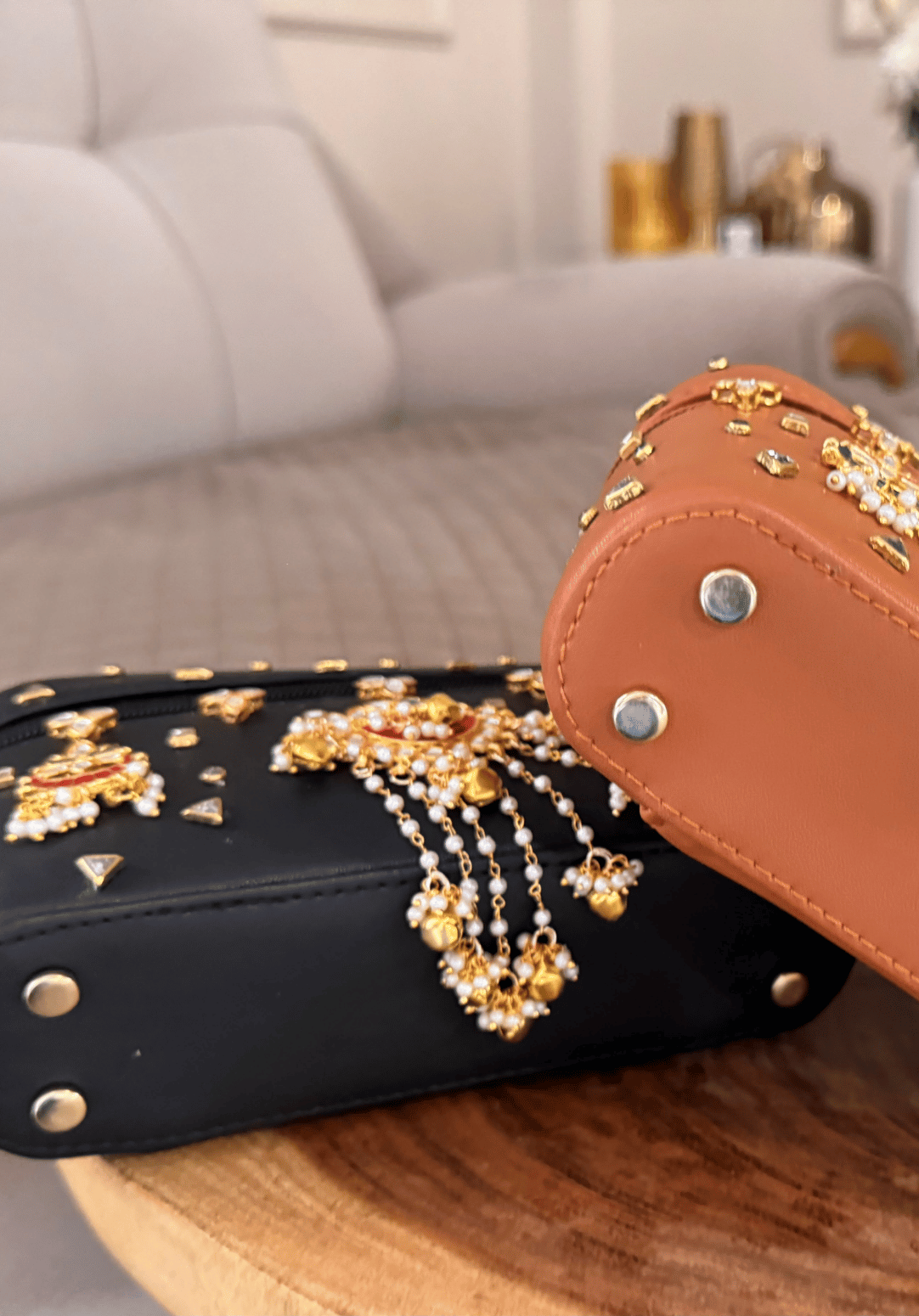 Aira Kundan Vanity Bags