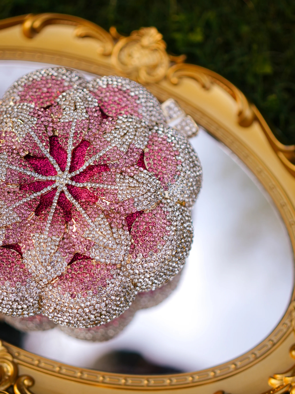 Flora Luxe Crystal Clutch