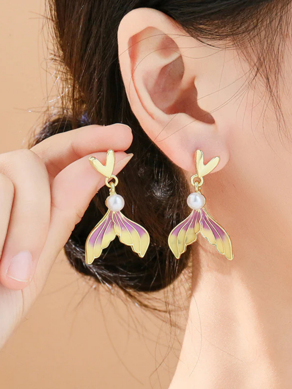 Mermaid Pearl Drop Earrings
