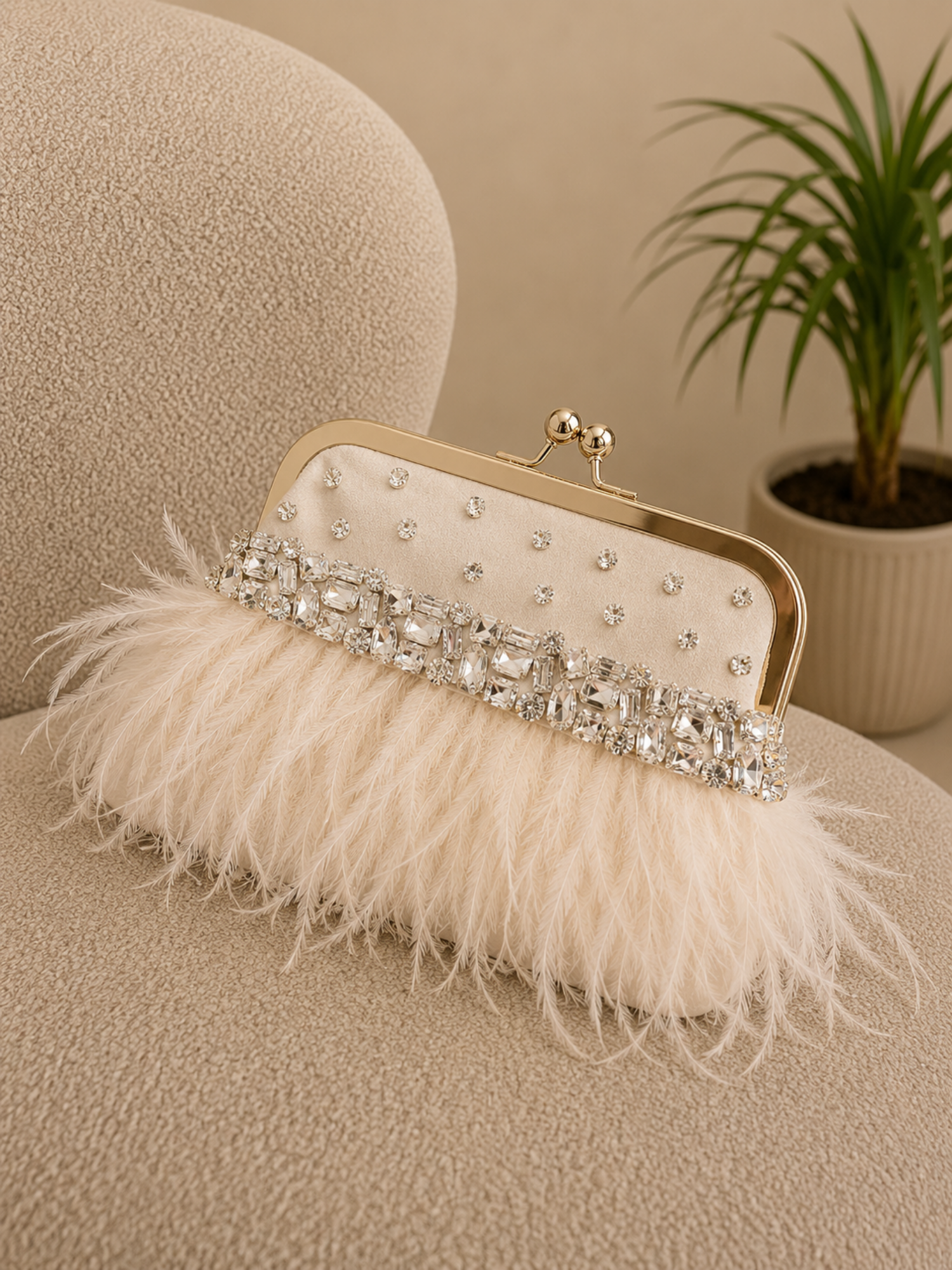 Feather Whisper Clutch