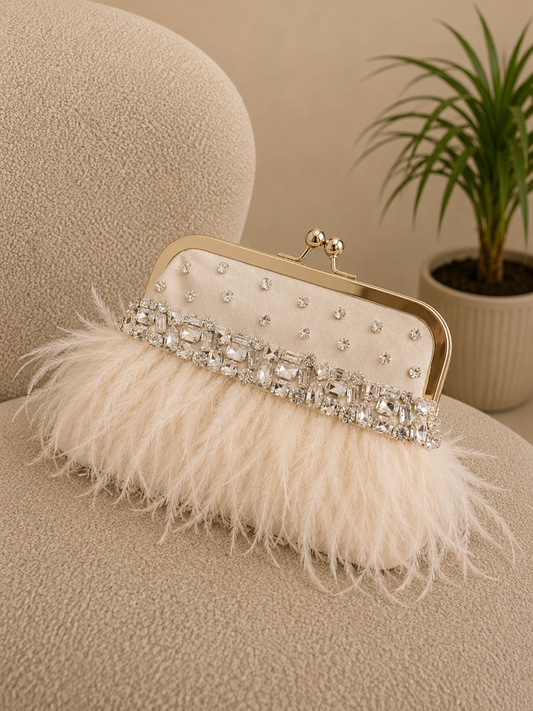 Feather Whisper Clutch