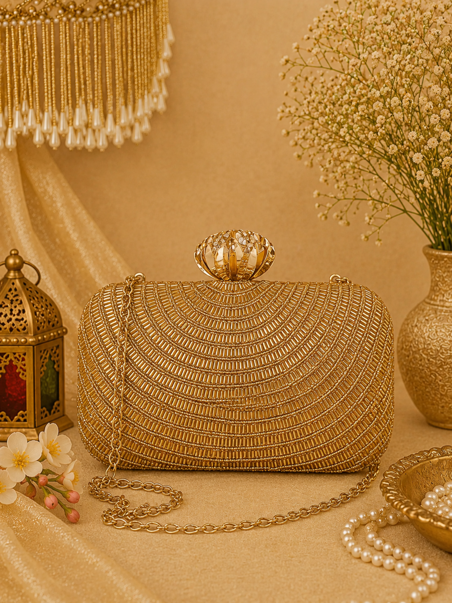 Pearl Wave Clutch