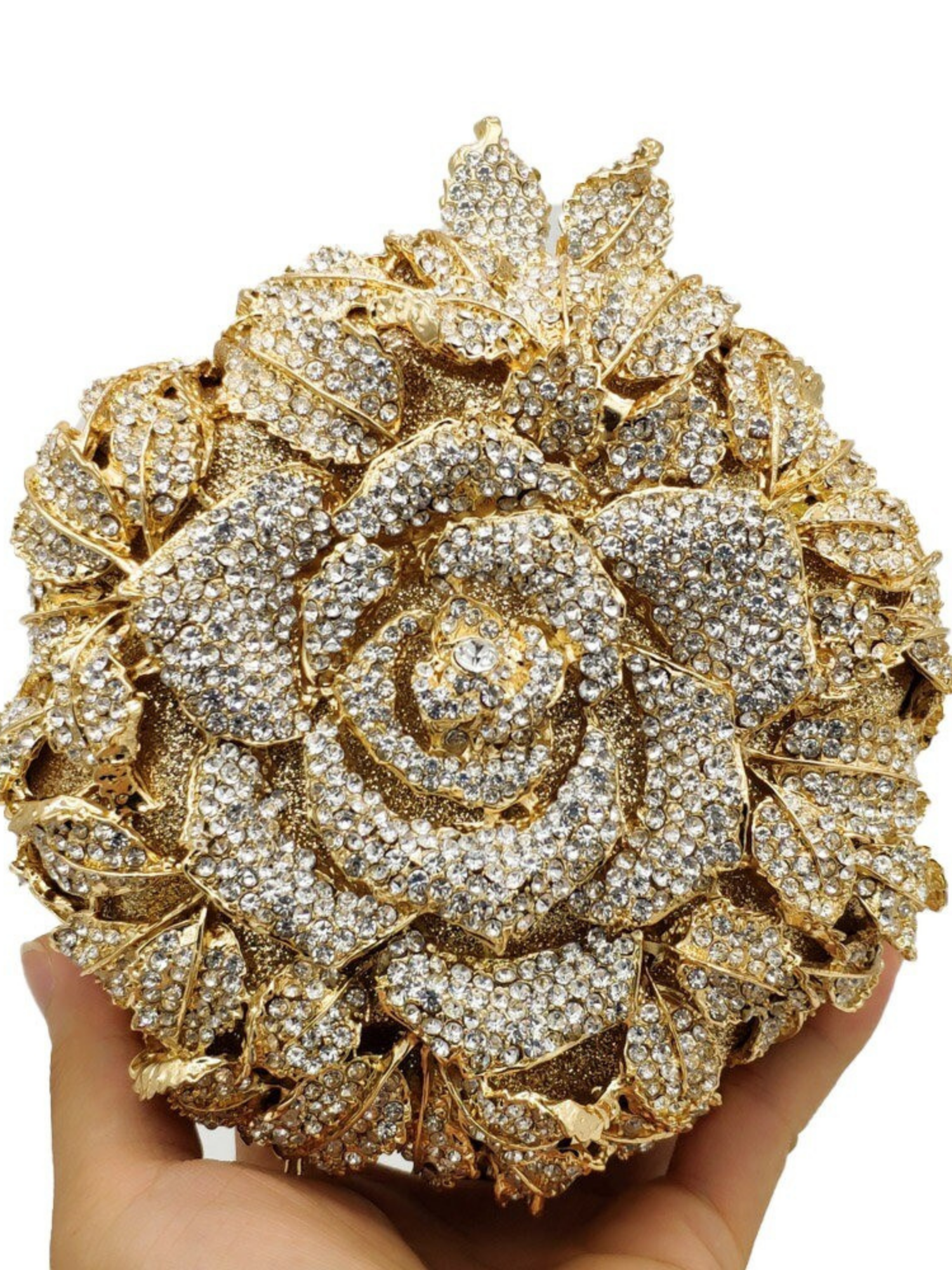 Opulent Bloom Crystal Bag