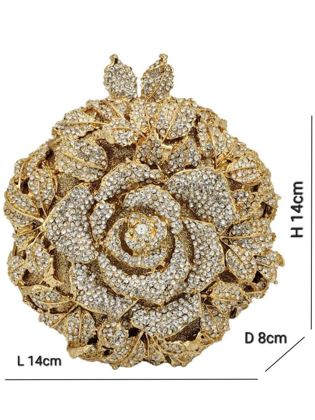 Opulent Bloom Crystal Bag