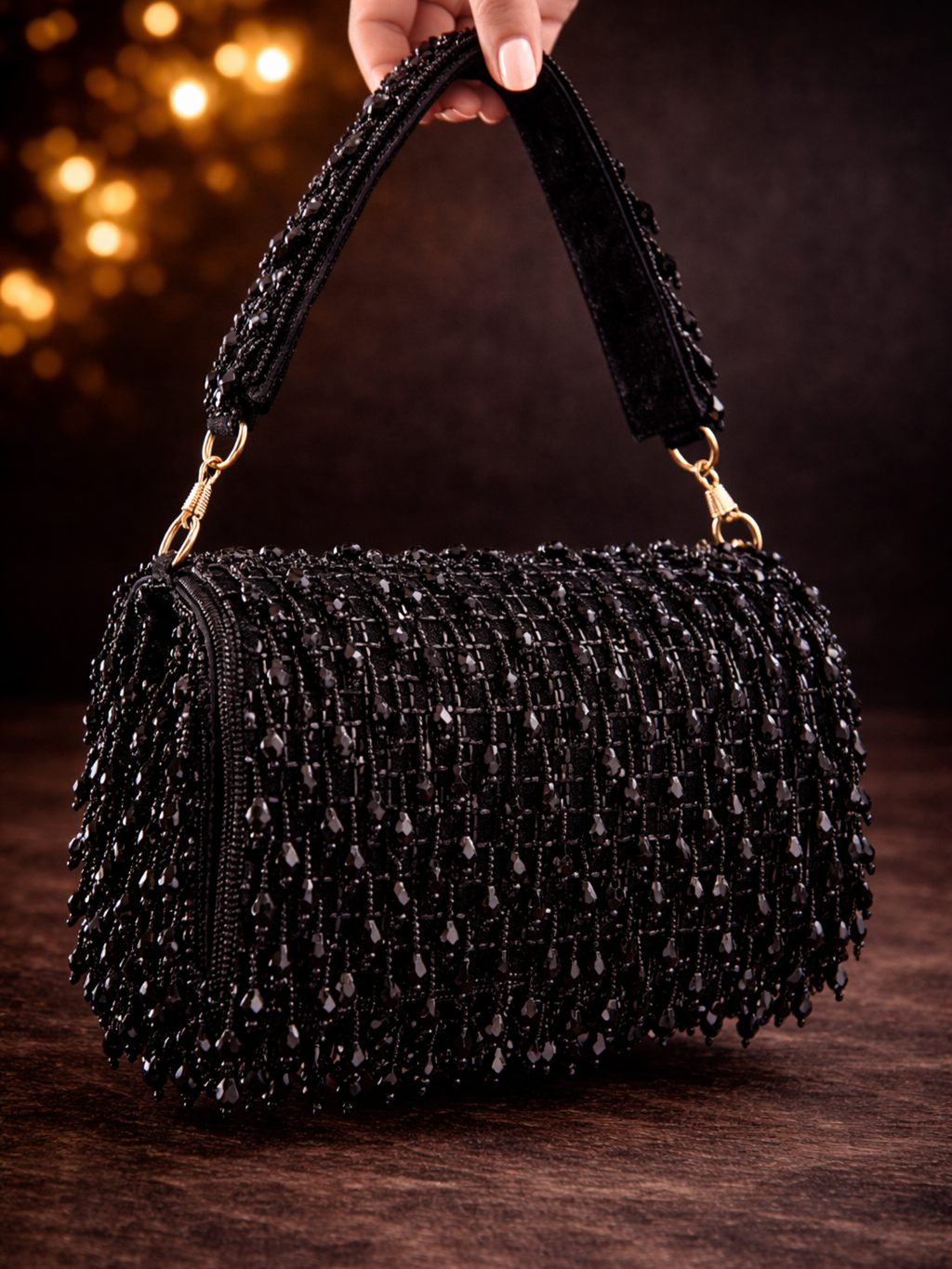 Celeste Beaded Flap Bag