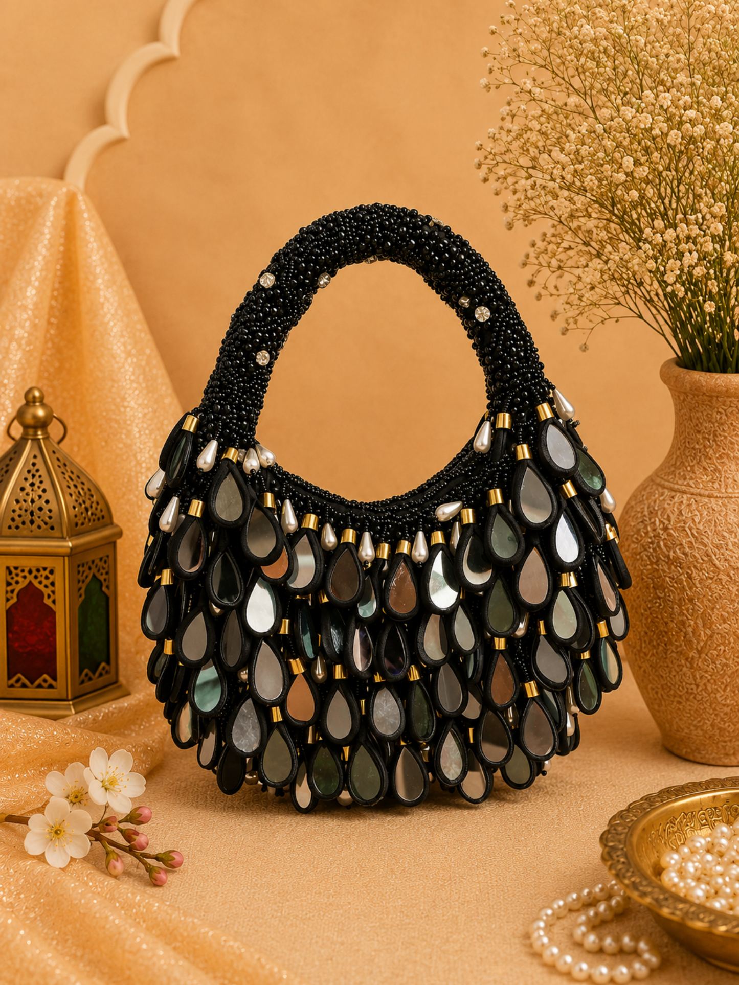 Jewel Drop Mirror Bag