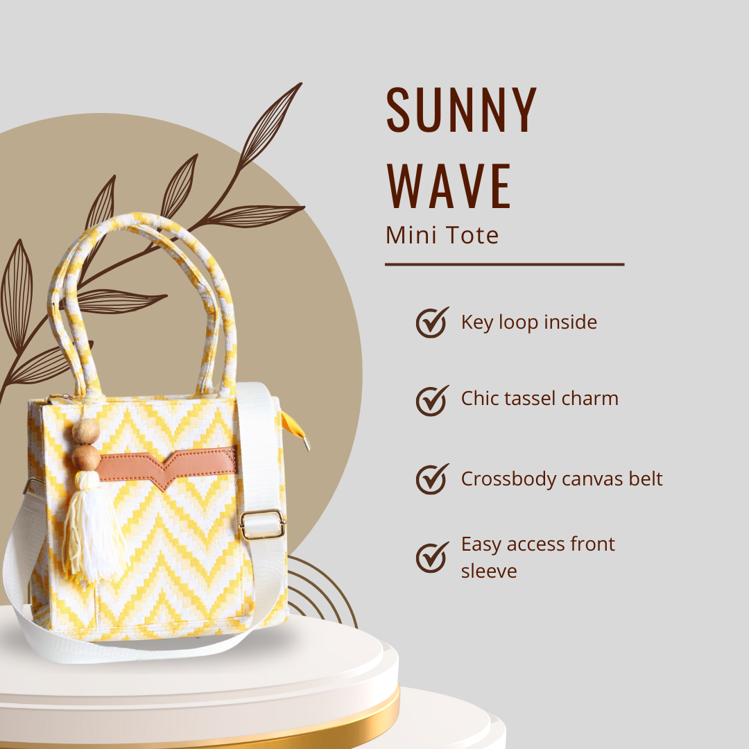 Sunny Wave Mini Tote