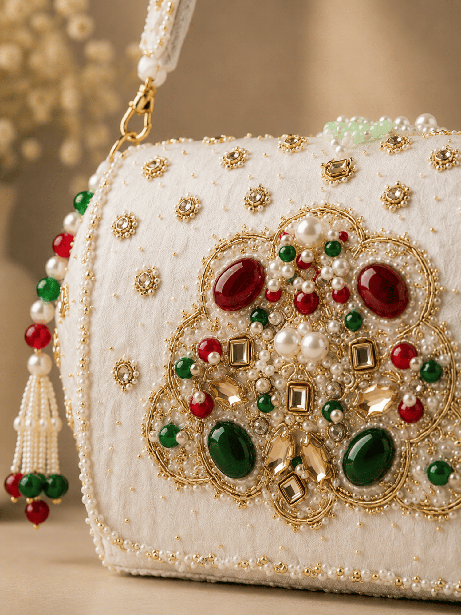 Regal Velvet Embellished Clutch
