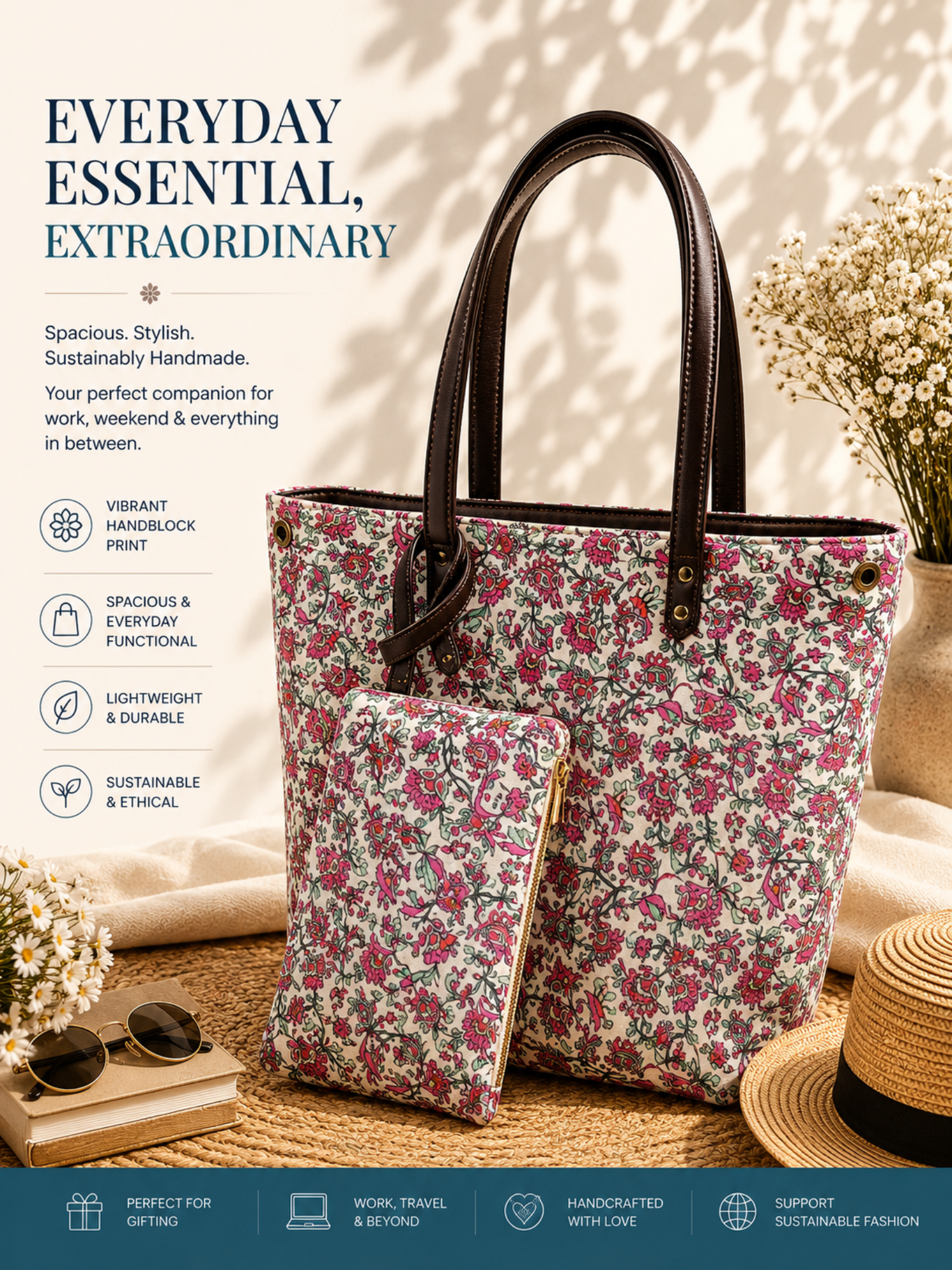 Blush Garden Everyday Tote