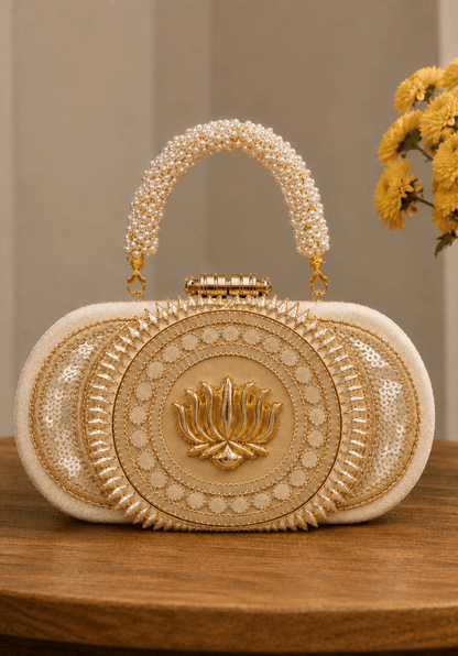 Lotus Gota Patti Clutch