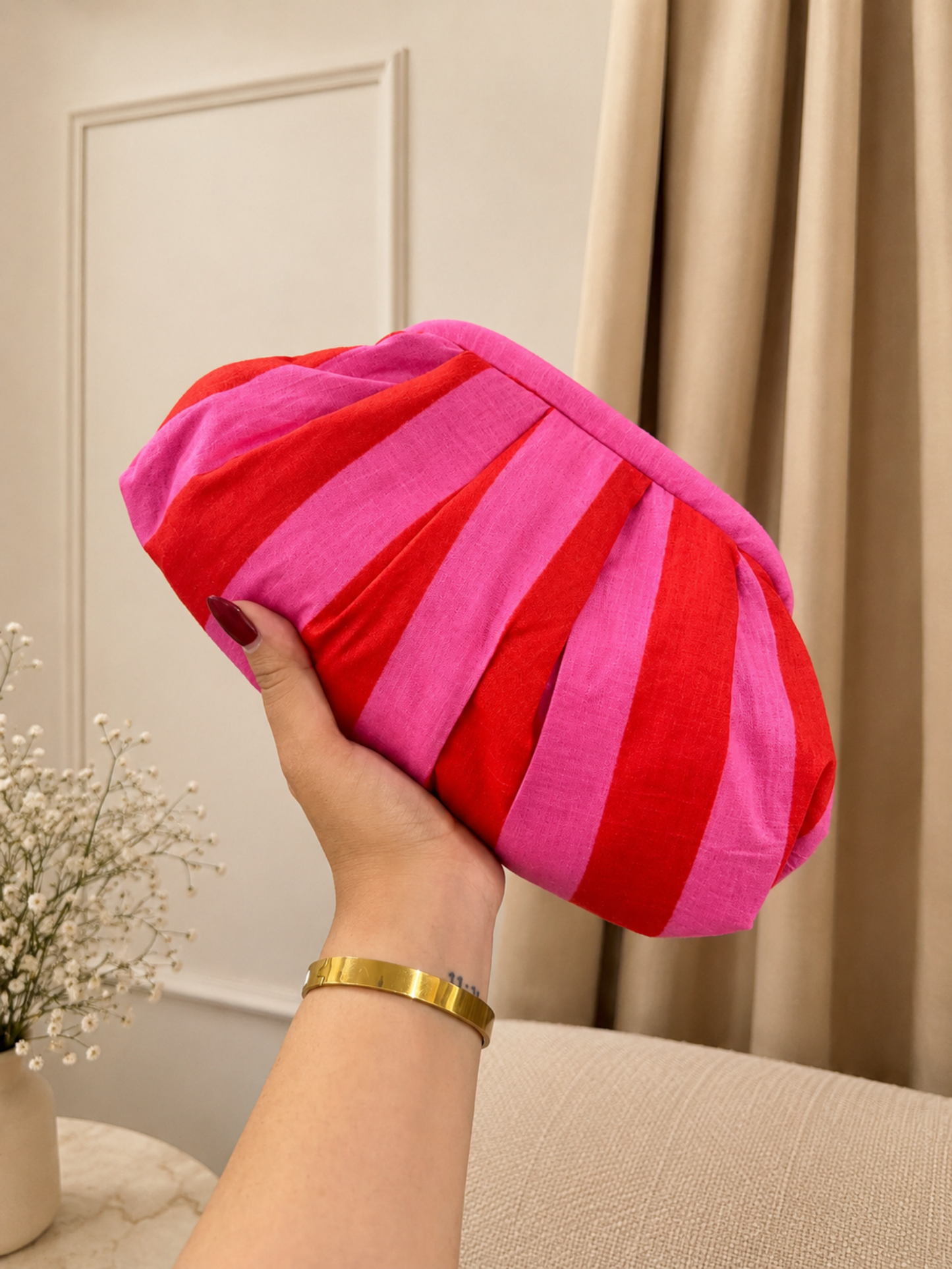 Candy Stripe Cloud Bag