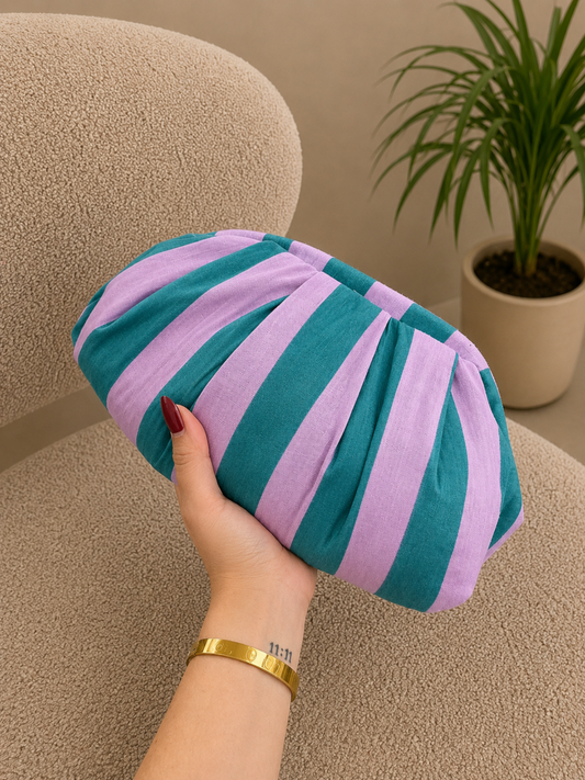 Pastel Stripe Cloud Bag