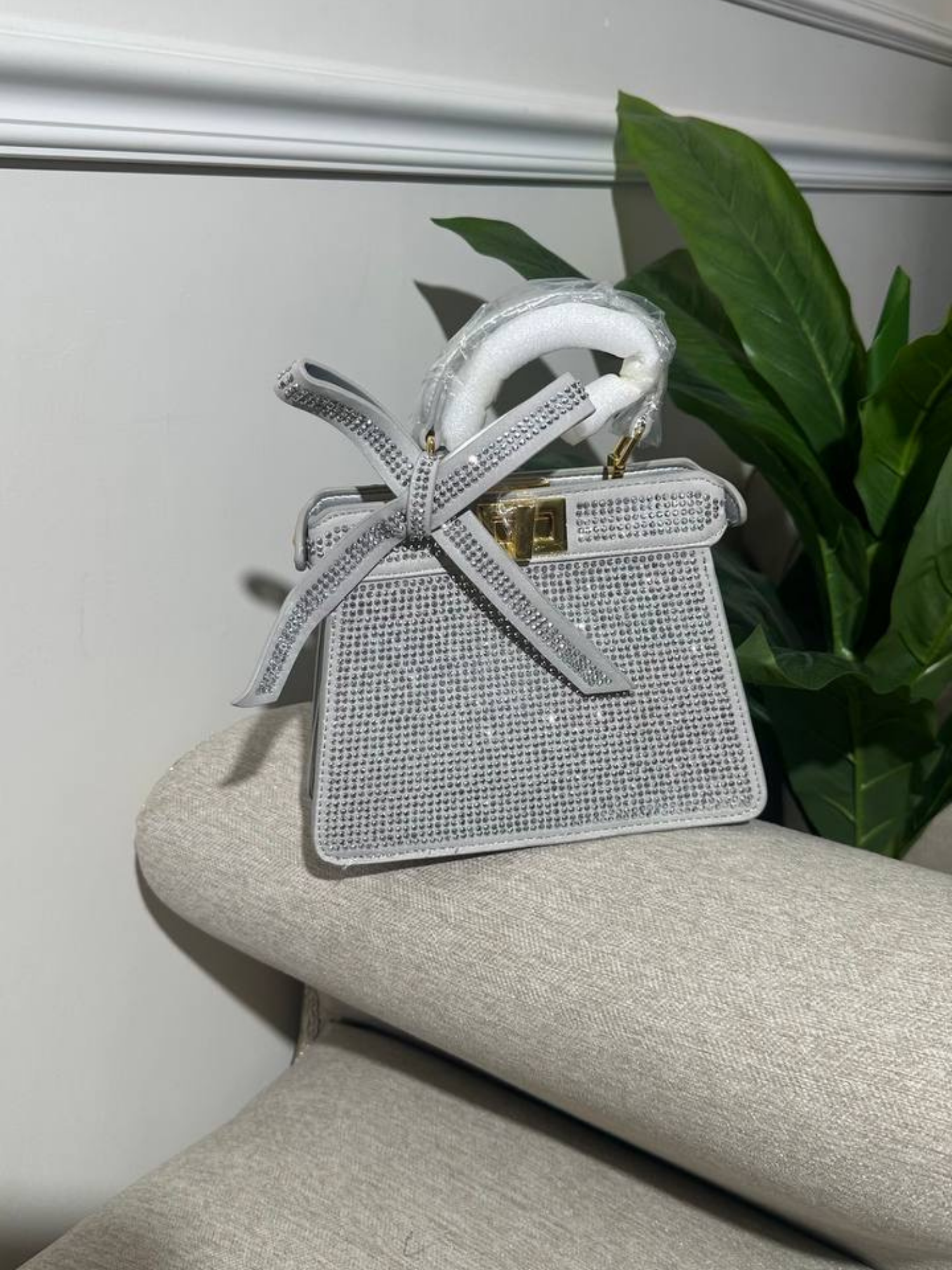 Luxe Sparkle Top-Handle Bag