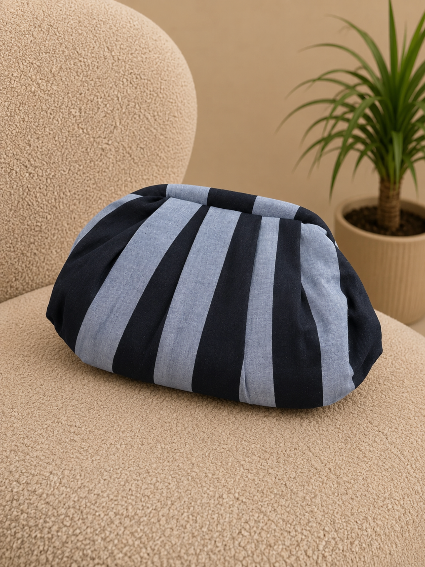 Pastel Stripe Cloud Bag
