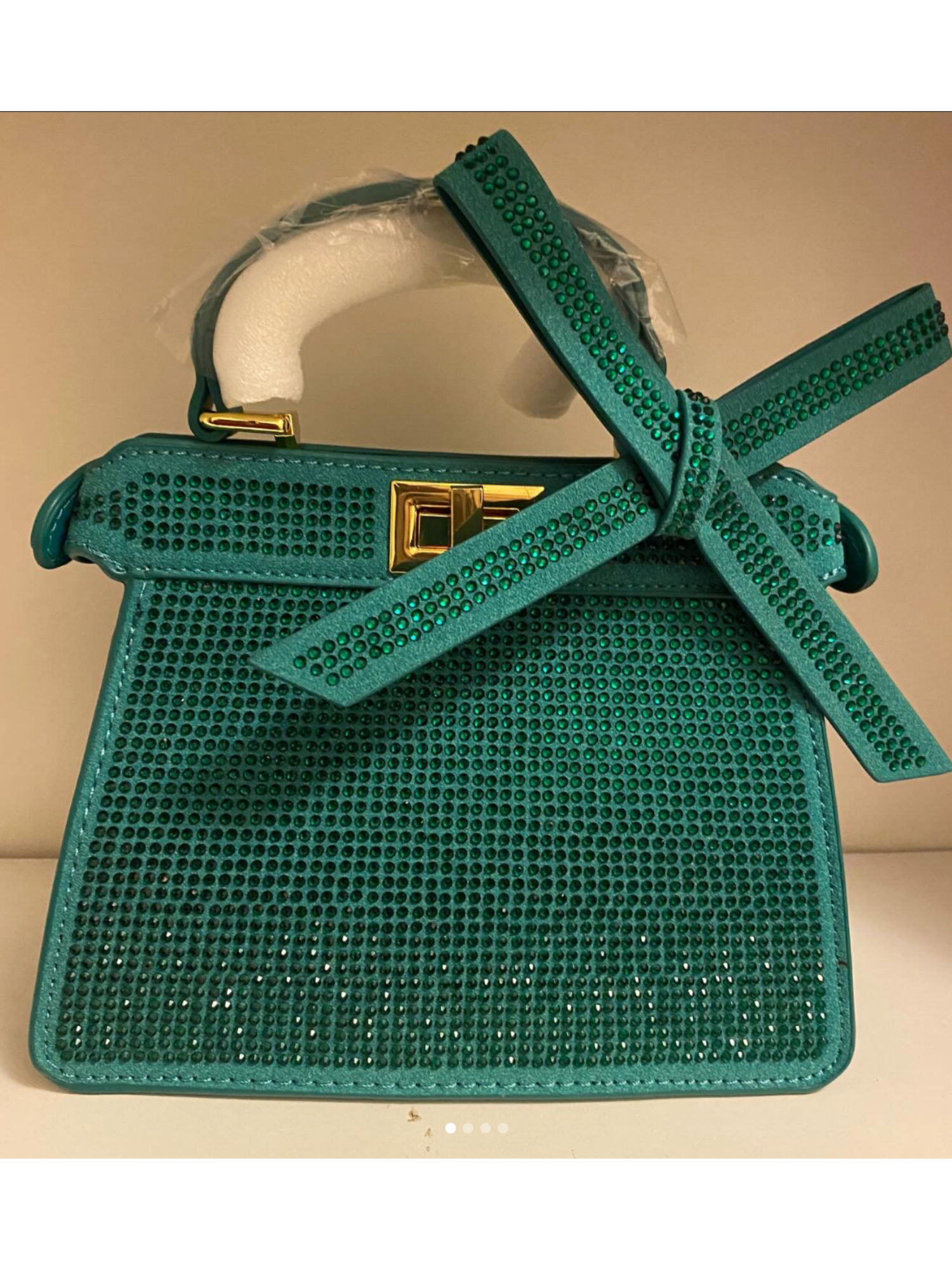 Luxe Sparkle Top-Handle Bag