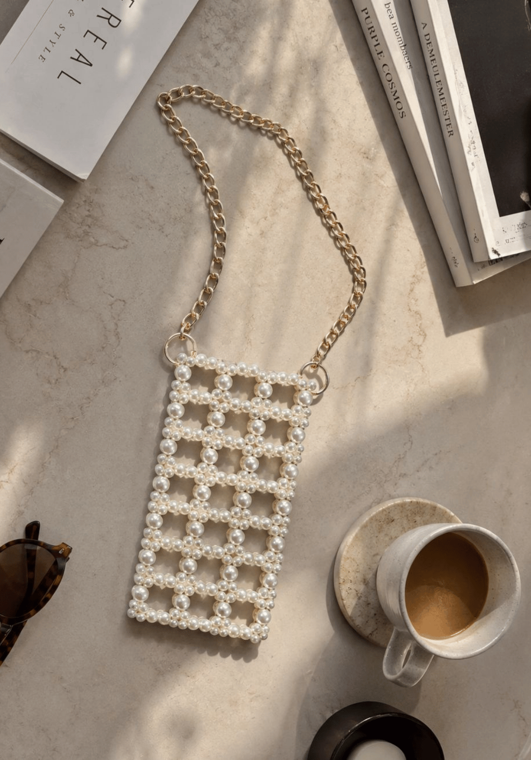 Pearl Beaded Mobile Sling