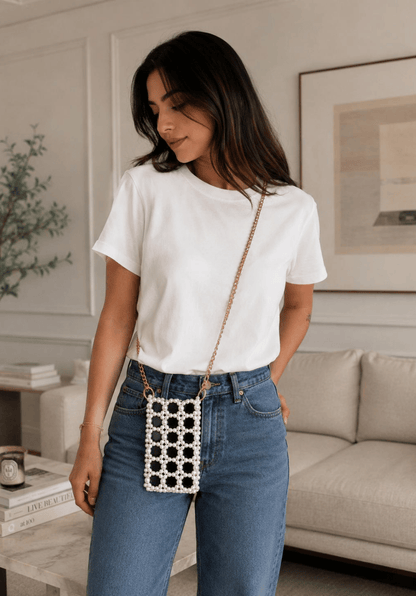 Pearl Beaded Mobile Sling