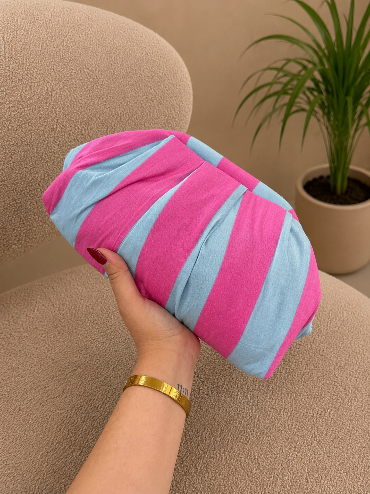 Candy Stripe Cloud Bag
